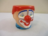 Ringling Bros and Barnum & Bailey Figural Plastic Clown Mug, 8 oz