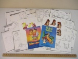 Don Bluth Film Items: All Dogs Go To Heaven Movie Poster Book, Rock-A-Doodle Movie Poster Book and