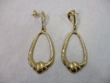 14K Gold Earrings, .05 ozt