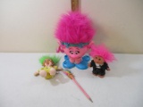 Trolls including Multi Toy Corp plush, Dam Groom troll, Poppy and pencil topper, 1 lb 12 oz