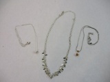 Three Silver Tone Necklaces from Avon and more, 1 oz