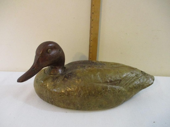 Styrofoam and Wood Duck Decoy, 1 lb 9 oz