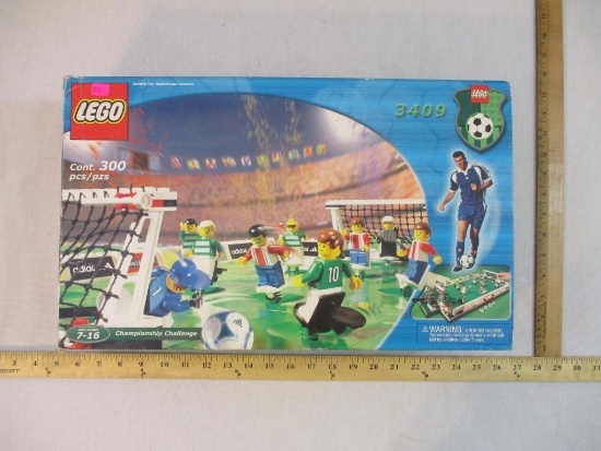 Lego 3409 Championship Challenge Soccer Building Set, in original box, 2000 Lego Group, 2 lbs 8 oz