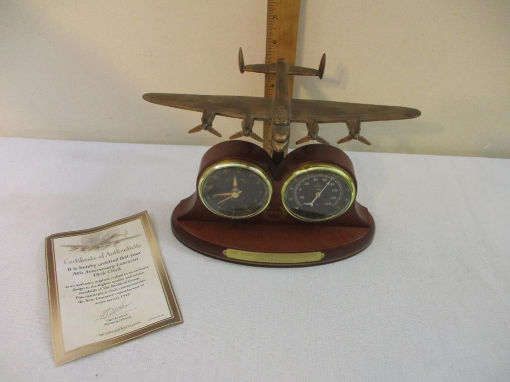 solo ontslaan focus 70th Anniversary Avro Lancaster Active Service 1942 Desk Clock, The  Bradford Exchange with COA, 1 lb | Art, Antiques & Collectibles  Collectibles Decorative Collectibles | Online Auctions | Proxibid