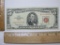 Five Dollar Red Seal Bill 1963