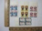 Four Blocks of US Postage Stamps including Indiana Sesquicentennial, Circus and more, #1308-1310,