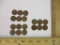 18 1940s Lincoln Wheat Pennies: 8 1944-D, 3 1945-D, 1947-D, 4 1948-D, and 2 1949-D