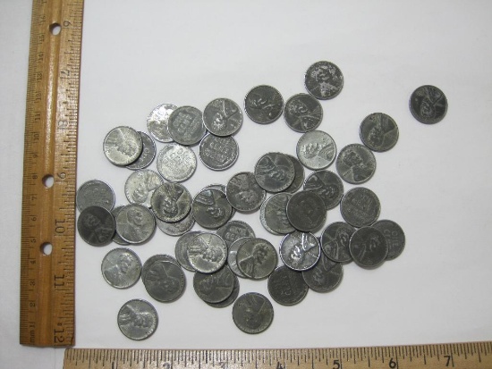 1943-S Steel Pennies, 50 pieces