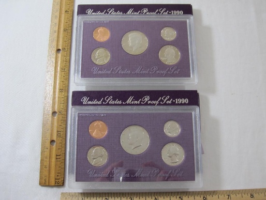 Pair of San Francisco Mint Proof Set 1990