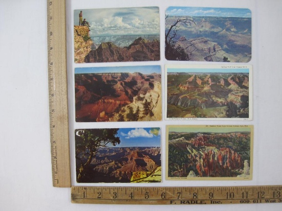 Six Postcards Grand Canyon National Park, 1945, 1950's and more