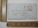 Stampless Cover 1845 Clintonville, Clinton Co NY