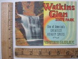 Vintage Illustrated Picture Booklet of Watkin's Glen State Park, Watkin's Glen NY 1948