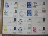 Thirteen First Day Covers 1960'S including Independence, Development Program, Peace Keeping UN