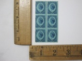 Liberty 2 cent Internal Revenue Stamps, block of six, see pictures for details