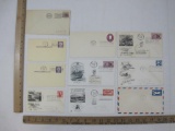 First Day Covers 1958 includes 100th Anniversary Of The Overland Mail, 5 cent Air Mail Post Card