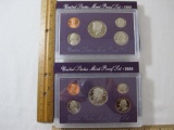 1989-San Francisco United States Mint Proof Sets, 2 Sets