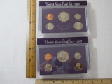 Two 1987 San Francisco Proof Sets