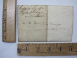 Stampless Cover, Letter by David Lang, Glasgow 1822