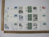 Nine 1959 First Day Covers including Oregon Statehood Centennial, 50th Anniversary North Pole