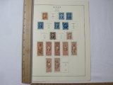 Revenue Stamps First Issue 1862-71, including Inland Exchange 6 cent #R30c, Certificate 10 cent