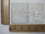 Stampless Cover, D Donald Jr, Glasgow 1853