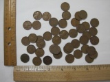 Assortment of 1920-1940 Wheat Pennies, 44pcs