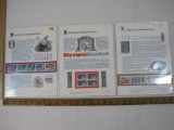 American Commemoratives Stamps, Winter Olympics '92, Olympic Baseball, The Olympians, in holders