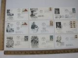 Nine First Day Covers 1961-1962 includes General John J Pershing, Honoring The Nursing Profession,