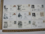 Nine First Day Covers 1961-1962 includes General John J Pershing, Honoring The Nursing Profession,