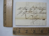 Italian Stampless Cover, 1824 Livorno to Lugo, see pictures