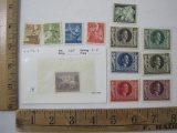 German Postage Stamp Assortment includes #B192A and others, some mint others with hinge attached,