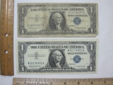 One Dollar Silver Certificate, 2 Bills 1957 Series B