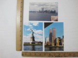 Three Photographs of New York, includes 2 of The World Trade Center Twin Towers and Statue of