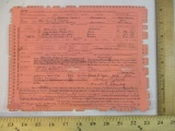 Officer's And Warrant Officer's Qualification Card, Medical Inspector Homer E Carney, Dated July 18,