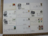 US Postage Stamps First Day Covers includes Harriet Tubman, Captain James Cook, Carl Sandburg and