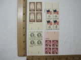 Four Blocks of 4 cent Stamps with Petroleum Industry #1134, Ephraim McDowell #1138 and others,