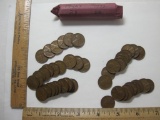 Roll of 1942-S and 1947-S Lincoln Wheat Pennies