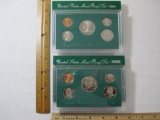 Pair of San Francisco Mint Proof Sets, one 1994, one 1995