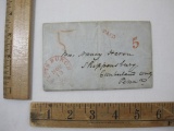 Stampless Cover Shippensburg Cumberland County PENN to Pittsburgh