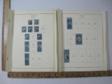 Revenue Stamps Second Issue 1871 includes 1 dollar #R118, 2.50 dollar #R124, 1871 Perforated 4c