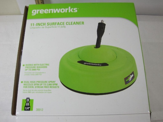 Greenworks 11 inch Surface Cleaner, in Box with Instructions