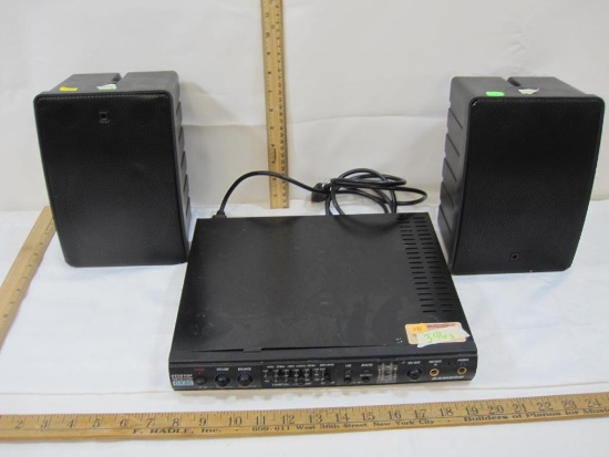 Samson Desktop Monitor Ststem Stereo 40W X2 Mixer DA80, with 2 speakers