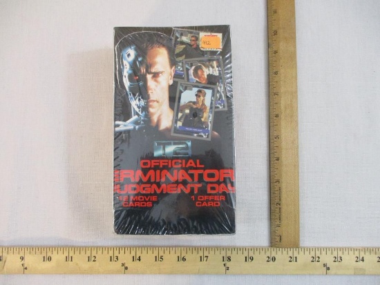 Sealed Box of Official T2 Terminator Judgment Day Movie Cards, 1991 Carolco Pictures/Impel