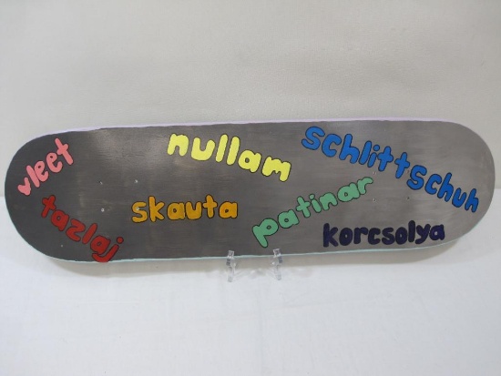 Skateboard in Different Languages by Maleah Young