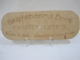 Display Sign from the First Skateboard Art Charity Auction