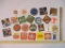 24 Assorted Beer and Bar Coasters including Amaretto, Dewar's Scotch Whiskey, Double Diamond and