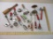 Lot of Vintage Kitchen Items including cookie cutters, hand mixer, serving utensils and more, 4 lbs