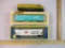 Three HO Scale Train Cars including AHM Reading Lines Diesel Locomotive 266, AHM Lehigh Valley