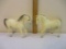 Two White and Silver Breyer Horses, Breyer Molding Co USA, 12 oz