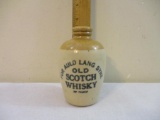 For Auld Lang Syne Old Scotch Whiskey Stoneware Jug, Russell's (Leith St.) Ltd. Edinburgh, 9 oz